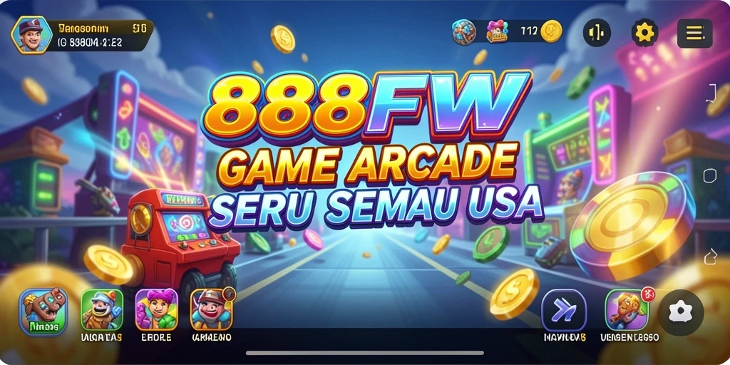Tampilan seru gameplay 888FW yang penuh tantangan Arcade.