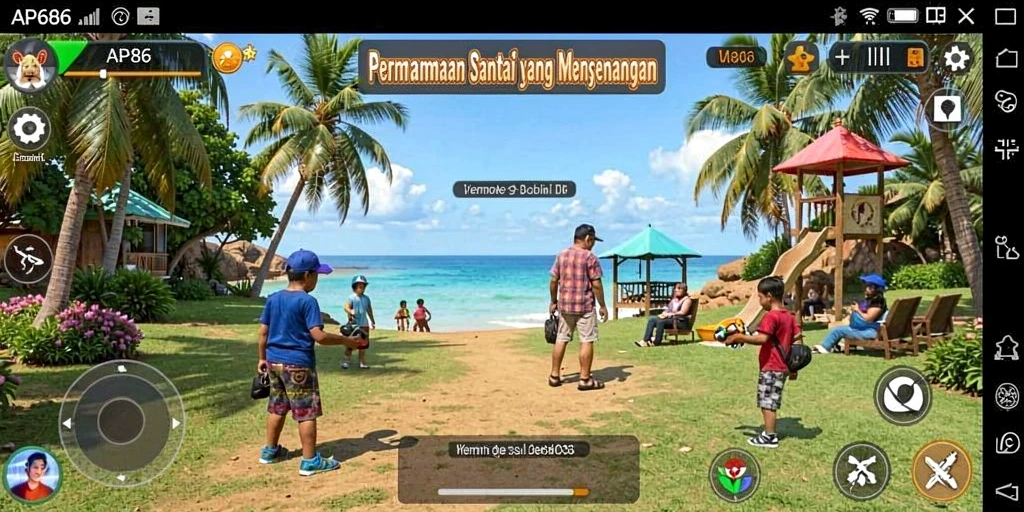 Gameplay AP686 yang menyenangkan dan menghibur dalam suasana santai.