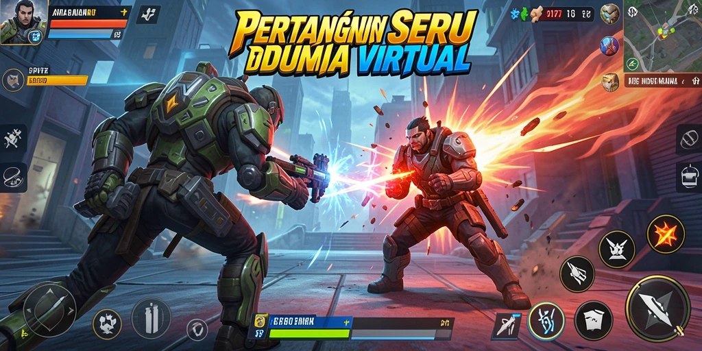 Tangkapan layar API77 menampilkan pertarungan epik antar karakter.