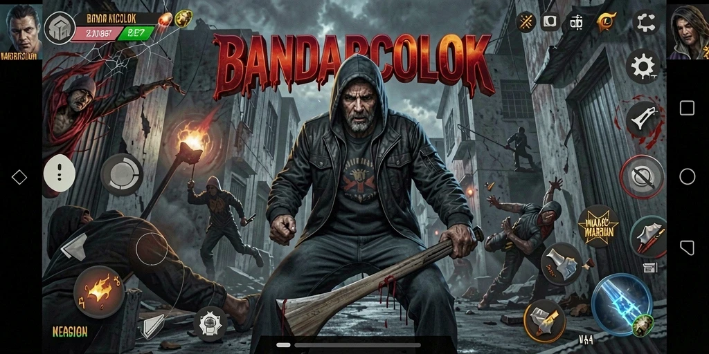Screenshot dari gameplay <strong>BANDARCOLOK</strong> menunjukkan suasana yang menegangkan dan seram.