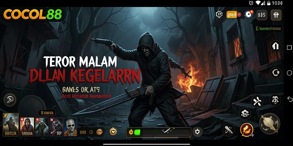 Gameplay COCOL88 yang menyeramkan menampilkan suasana gelap dan menegangkan.