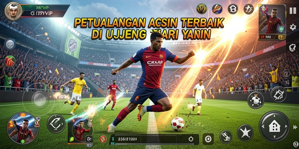 Screenshot utama CR7VIP menampilkan aksi seru dalam pertempuran.