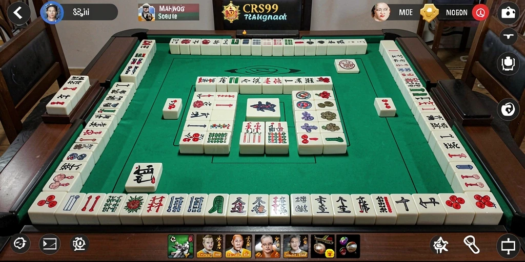 Screenshot gameplay yang menampilkan keasyikan bermain Mahjong di CRS99.
