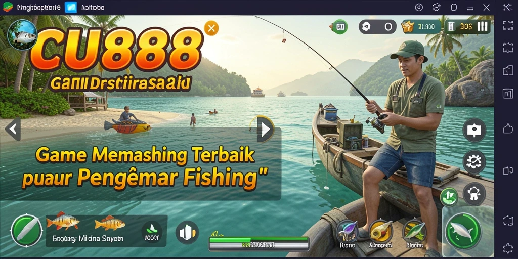 Cuplikan gameplay CU888 yang menarik dalam dunia memancing.