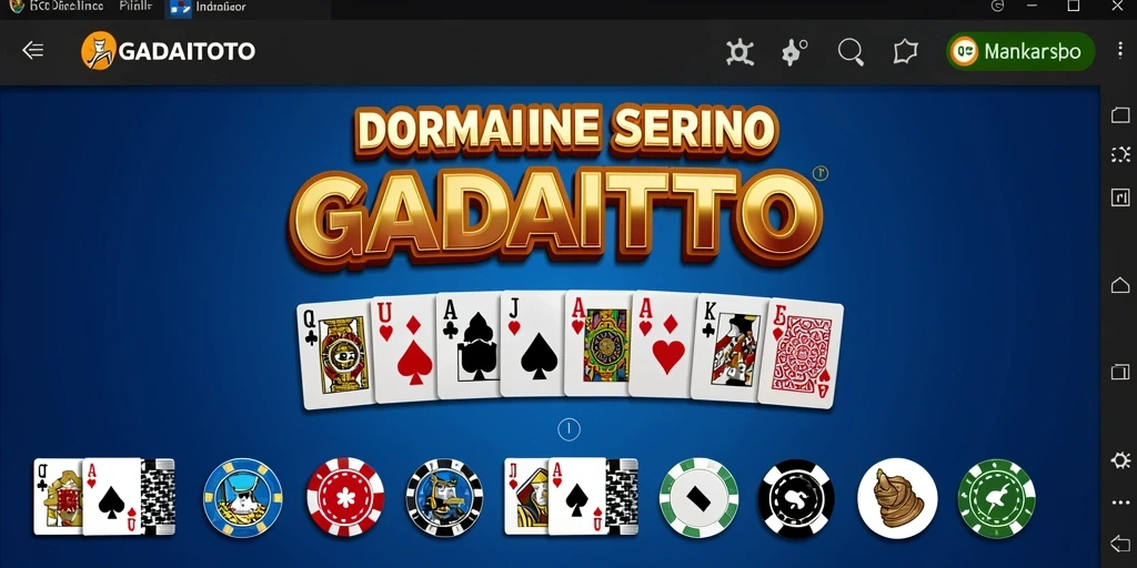 Tampilan permainan GADAITOTO yang menawan untuk domino.