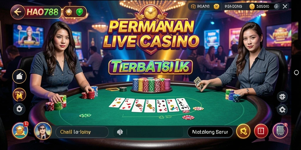 Tampilan gameplay Live Casino HAO788 yang menarik dan interaktif.