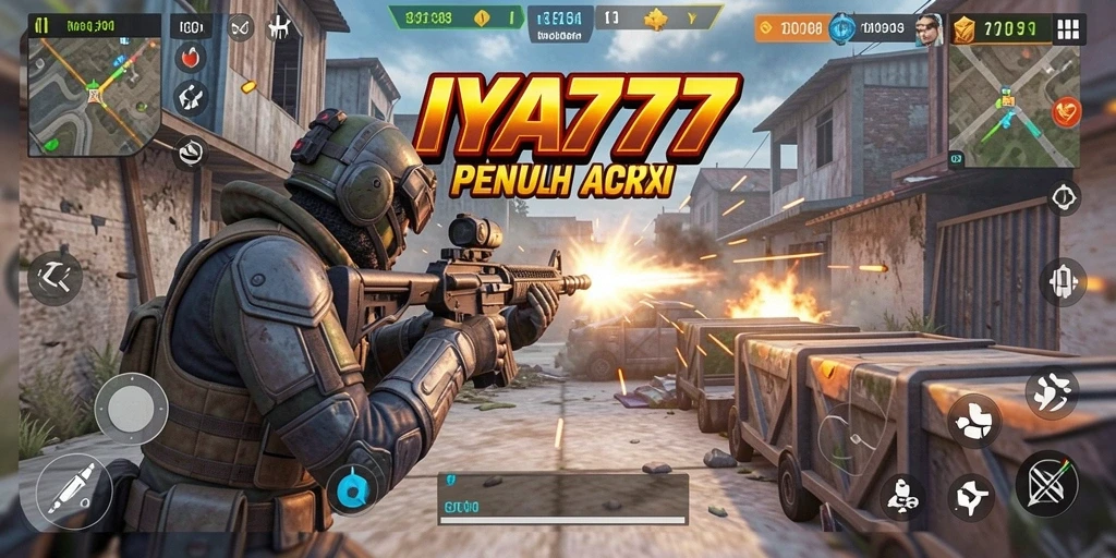 Tampilan gameplay mendebarkan di IYA777 dengan aksi tembak-menembak yang cepat.