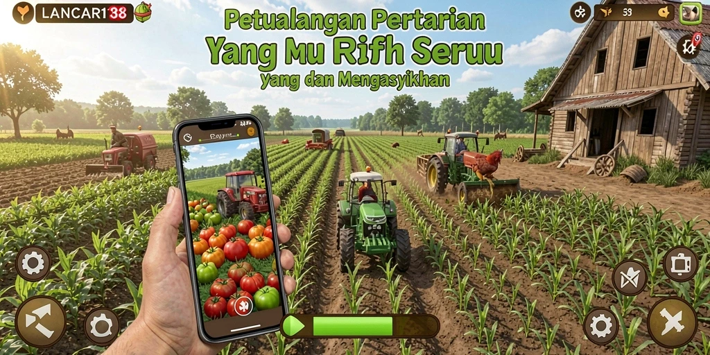 Tampilan gameplay seru di dunia pertanian LANCAR138.