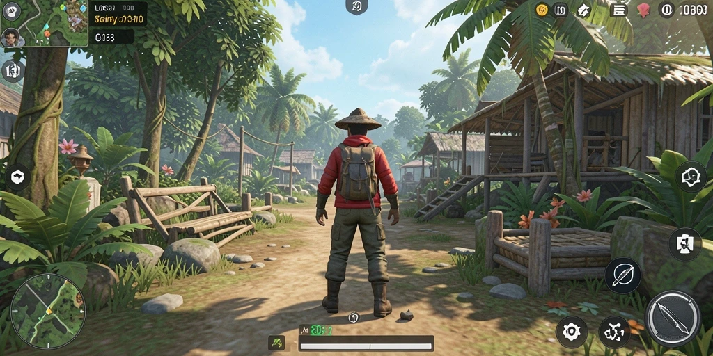 Tampilan gameplay menarik dari LOS303 dalam simulasi kehidupan.