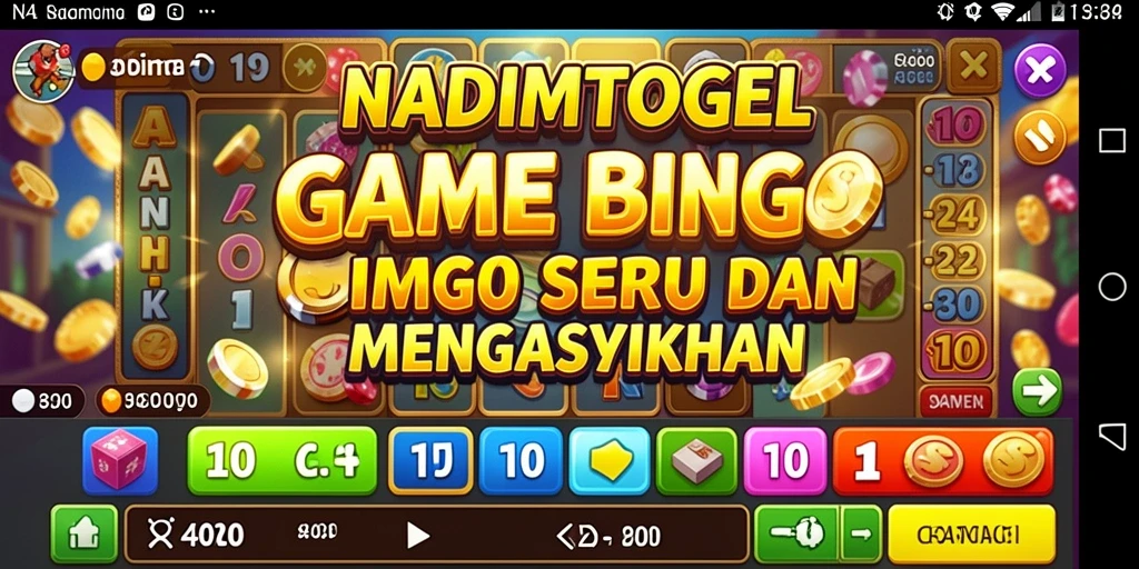 Tampilan gameplay seru dari NADIMTOGEL Bingo.