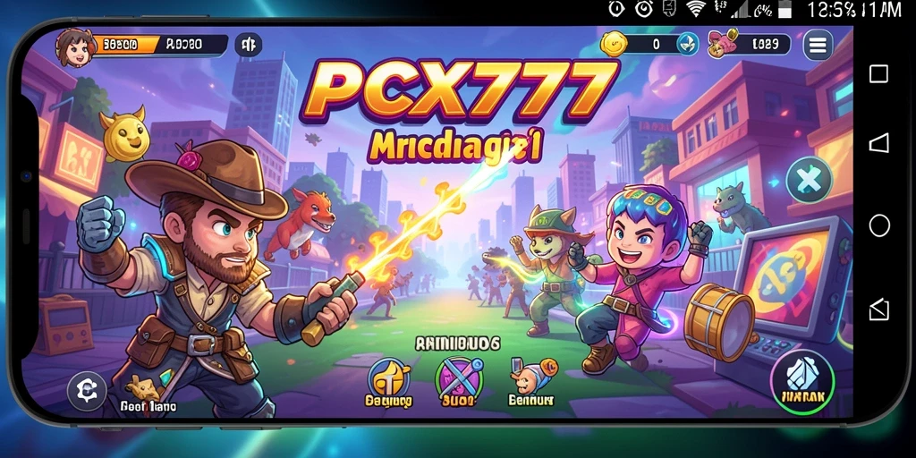 Tampilan gameplay seru dari PCX777 yang penuh aksi.