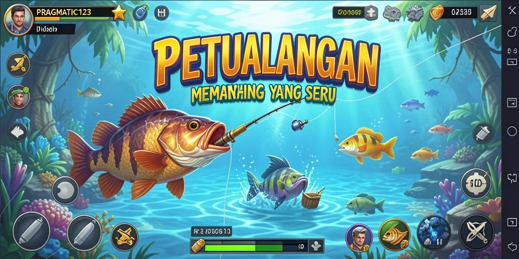 Gameplay seru PRAGMATIC123 dengan berbagai jenis ikan.