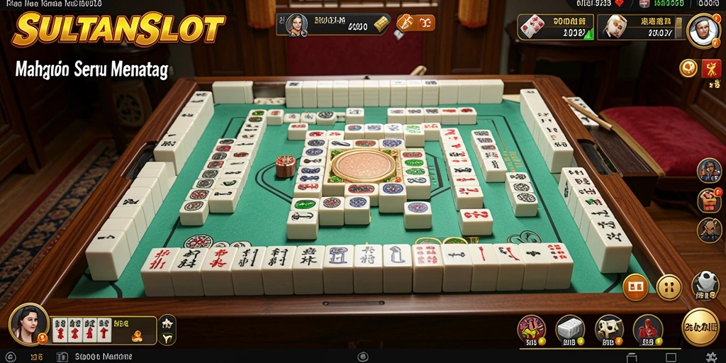 Tampilan gameplay seru SULTANSLOT dengan grafis Mahjong yang menarik.