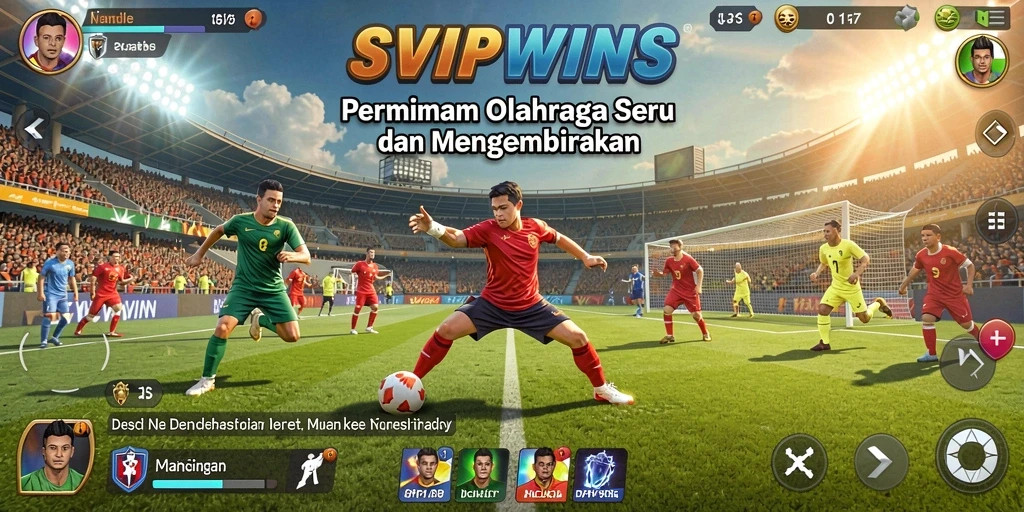 Tampilan dinamis dan seru dari gameplay SVIPWINS yang menampilkan momen pertandingan.
