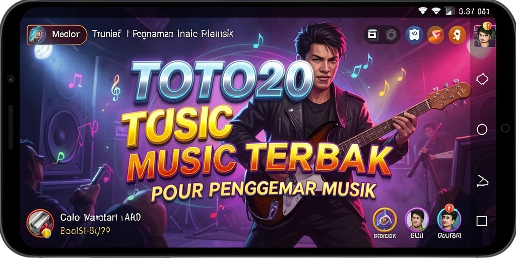 Tampilan gameplay TOTO20 yang menarik dengan lagu-lagu interaktif.