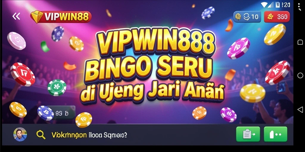 Tampilan gameplay menarik di VIPWIN88 yang menggugah semangat bermain bingo.